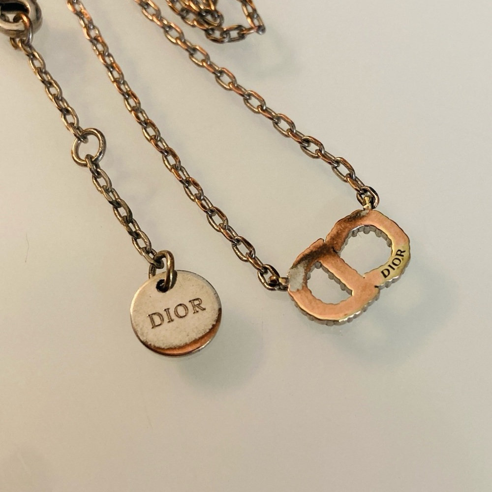 Auth Dior Clair D Lune Necklace View 6